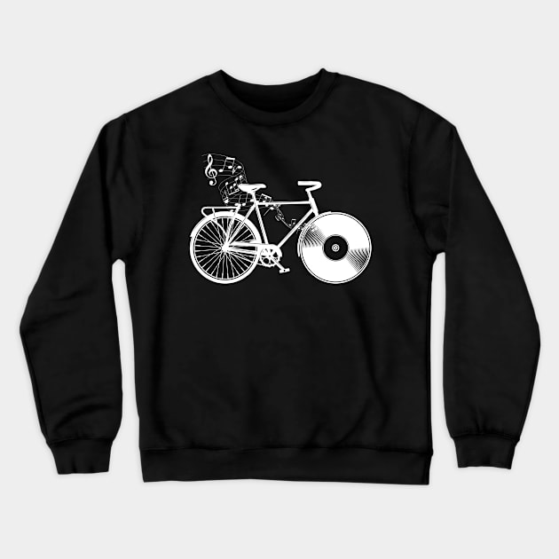 Musician Lover Melody Biker Bike Crewneck Sweatshirt by ShirtsShirtsndmoreShirts